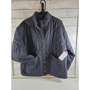 Social Standard Women’s Jacket XL NEW! Black Quilted Casual Coat